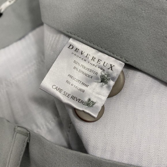 Devereux Proper Threads Mens Gray Athletic Fit Casual Chino Dress Pants Size 34 - Picture 6 of 7